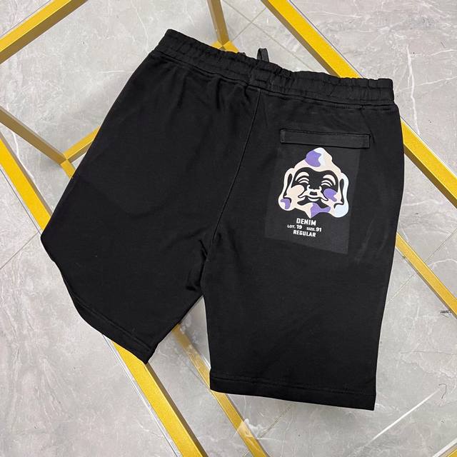 p150 注→ 区别市场垃圾货 广州高版本对版对色 上新早春 Evisu 福神新款男士家花迷彩佛头印花宽松休闲短裤 码数S-Xxl