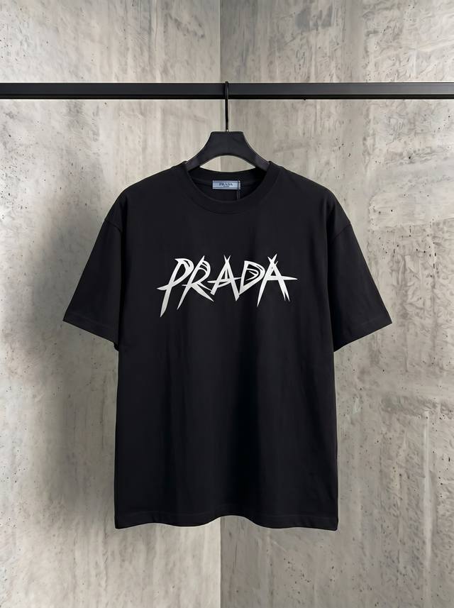 Within 15 days of after-sales service, p140 Prada classic print crew neck short- Within 15 days of after-sales service, p140 Prada classic print crew neck short-