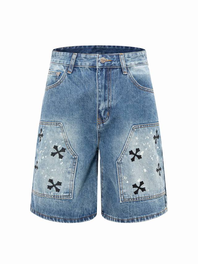 240 High-quality Chrome Hearts 2026Ss Limited Edition Embroidered Washed Denim S