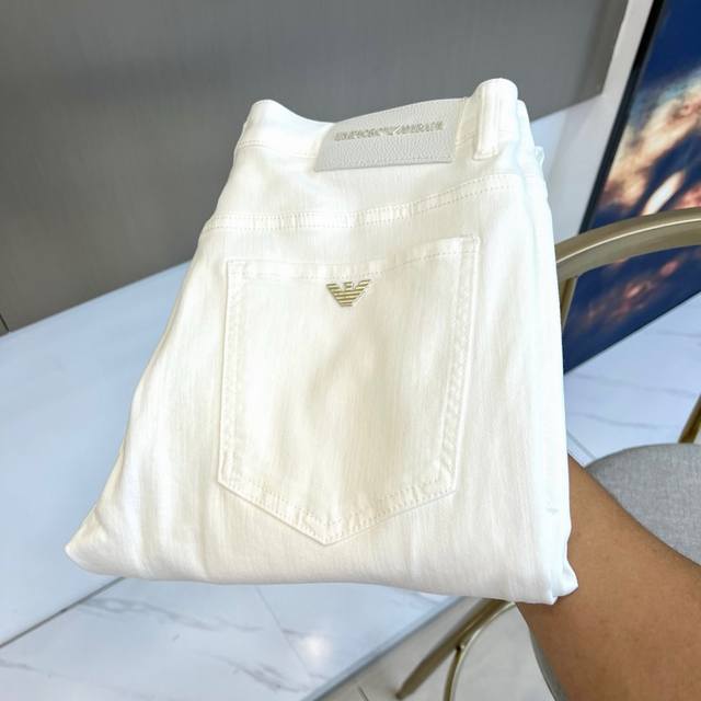 p270 Armani's Spring/Summer 2026 new denim jeans reimagined with a clean and sim