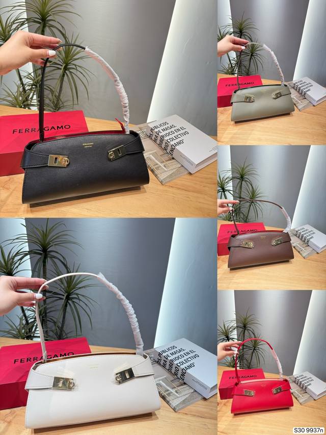p310 Ferragamo Hug Horizontal Hug Bag. This Ferragamo Hug horizontal hug bag fea