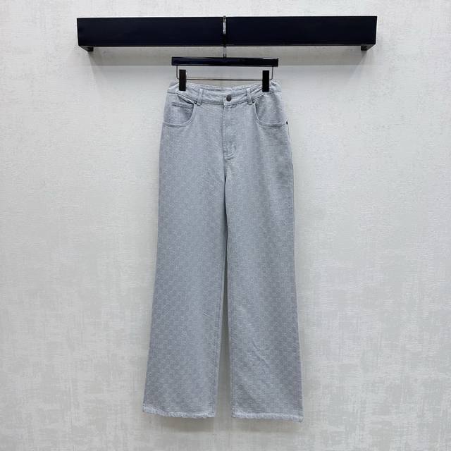 p250Gucc*2025 New Arrival: Jacquard Straight Leg Jeans, Custom Made with Importe