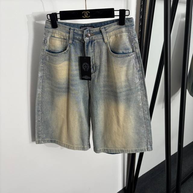 p170 Style No. 20264450 Chrome Hearts New Style Side Rhinestone Cross Distressed