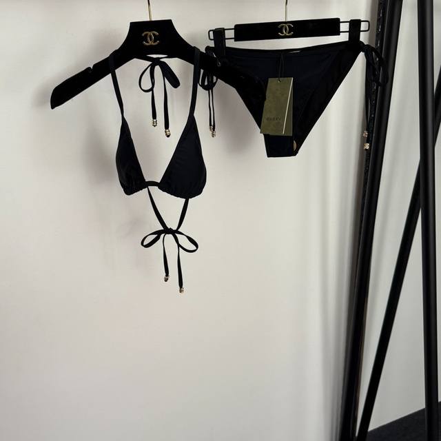 p160 Style No. 20257524 Gucc* New Bikini Two-Piece Swimsuit Set, Tie-on Bra + Tr