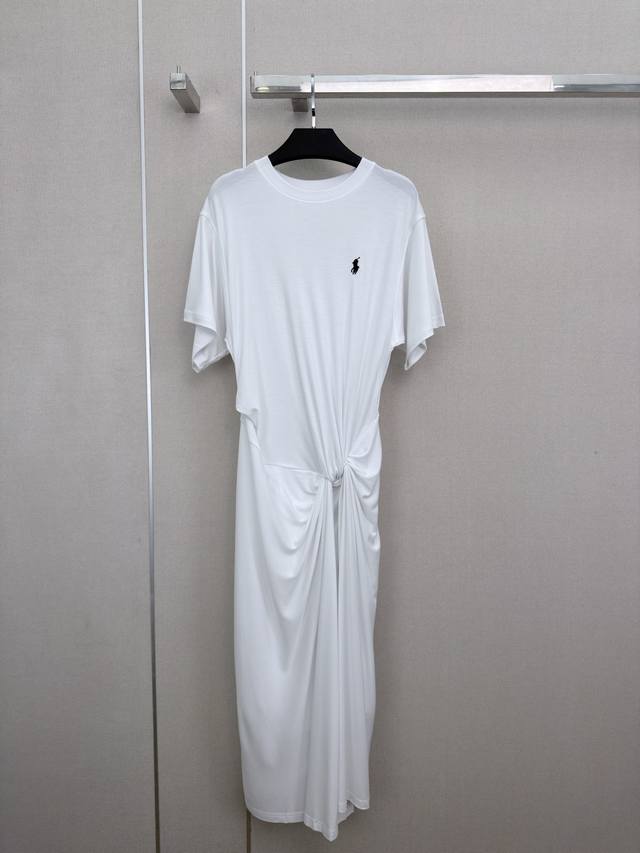 p290 Highly recommend the poloralph* white knotted dress! Simple design + high-q