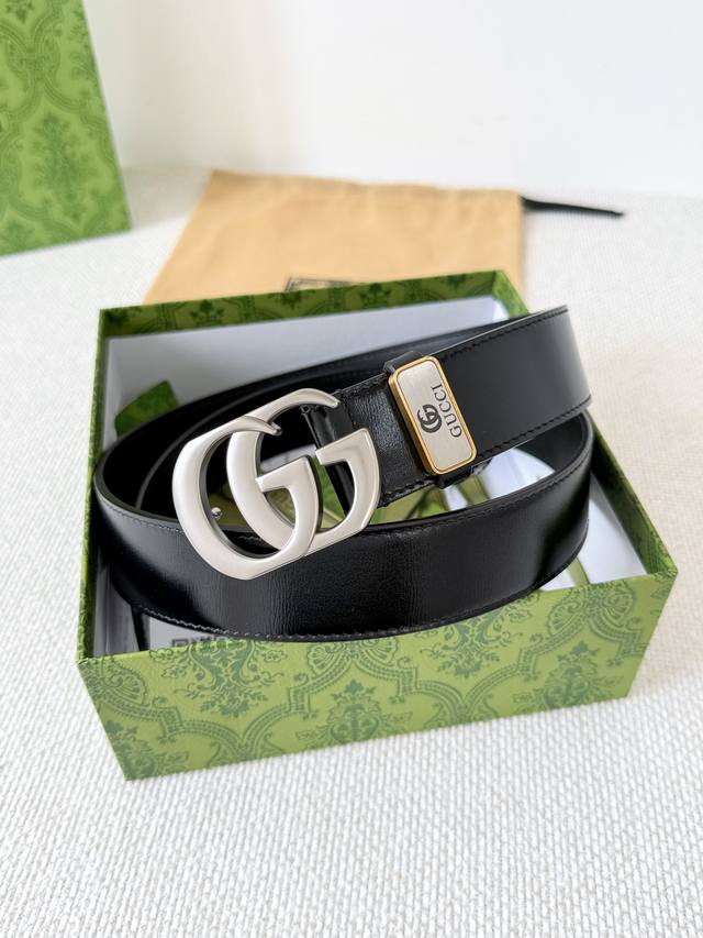 Product Name: Gucci Original Belt P200 Model: Hook buckle, pure steel buckle, to