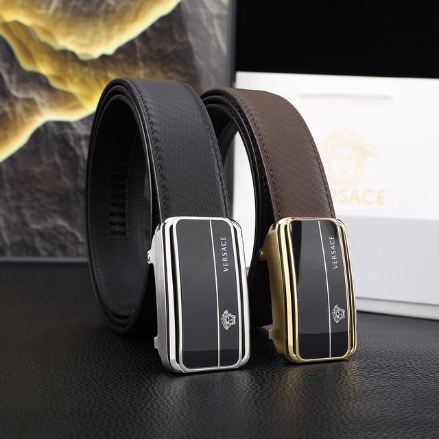 180 Versace Men's Automatic Waist Belt - 35mm Width, 316 High-Quality Steel Buck 180 Versace Men's Automatic Waist Belt - 35mm Width, 316 High-Quality Steel Buck