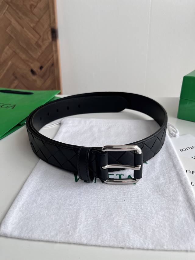250--Bv 2026 Newest Men's Braided Belt, Handmade Intreccio Large Check Braid, It