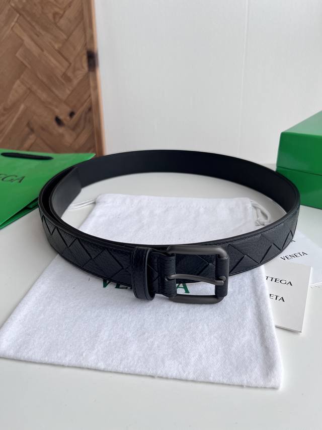 250--Bv 2026 Newest Men's Braided Belt, Handmade Intreccio Large Check Braid, It