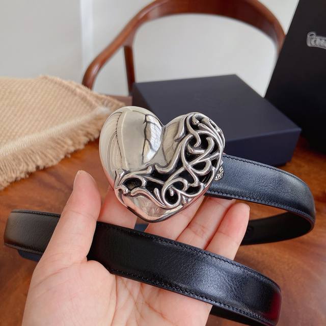 250 -- Chrome Hearts Belt. Features detachable 925 sterling silver brass hardwar 250 -- Chrome Hearts Belt. Features detachable 925 sterling silver brass hardwar