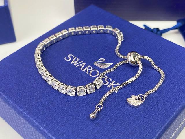 p50 # Swarovski# Swarovski crystal bracelet, original design with adjustable tel