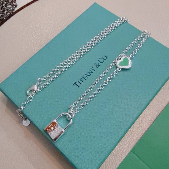 p90 New Tiffany & Co. necklace, exquisite silver version, celebrity style, retro