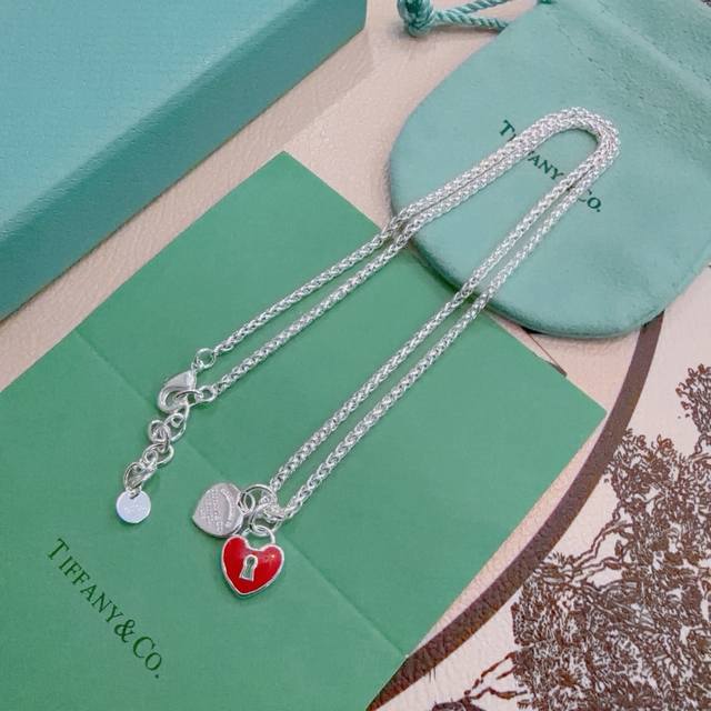 p90 New Tiffany & Co. necklace, exquisite silver version, celebrity style, retro