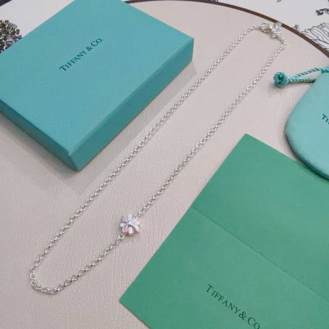 p90 New Tiffany & Co. necklace, exquisite silver version, celebrity style, retro