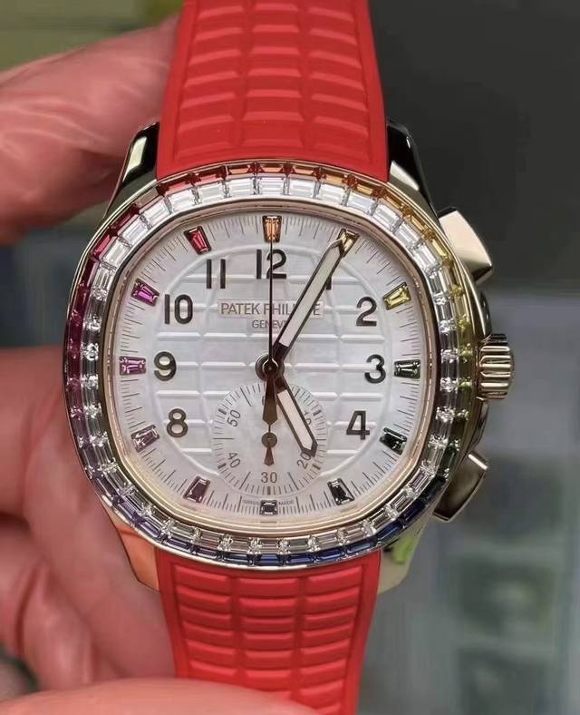3710V2版本-M Mods，百达翡丽Aquanaut Luce7968-“彩虹”计时腕表！ Aquanaut Luce“彩虹”计时腕表专为充满活力的现代中性
