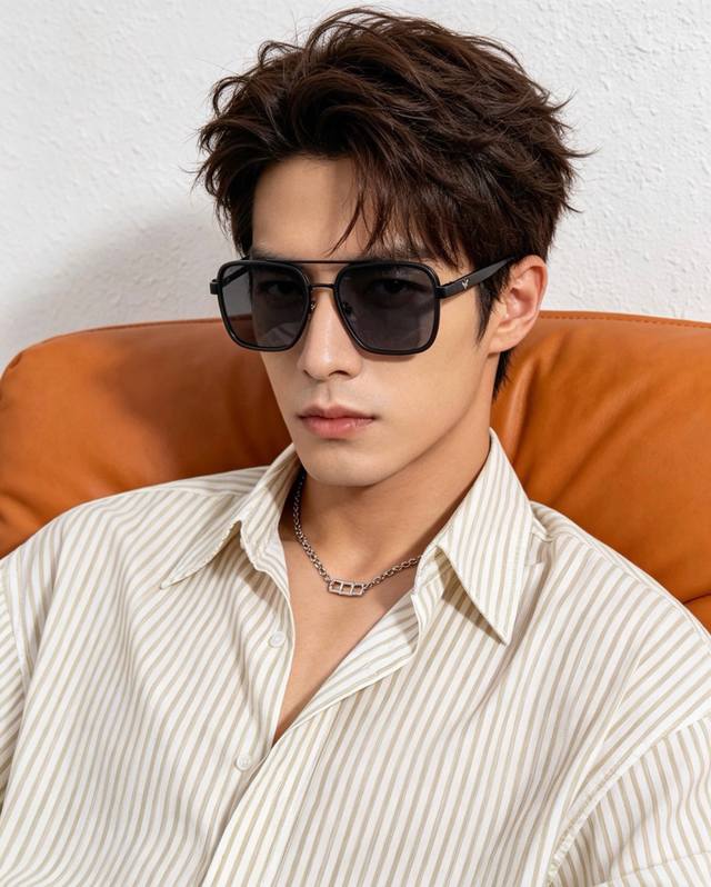 p80 Armani oversized sunglasses. The classic square frame design suits all face