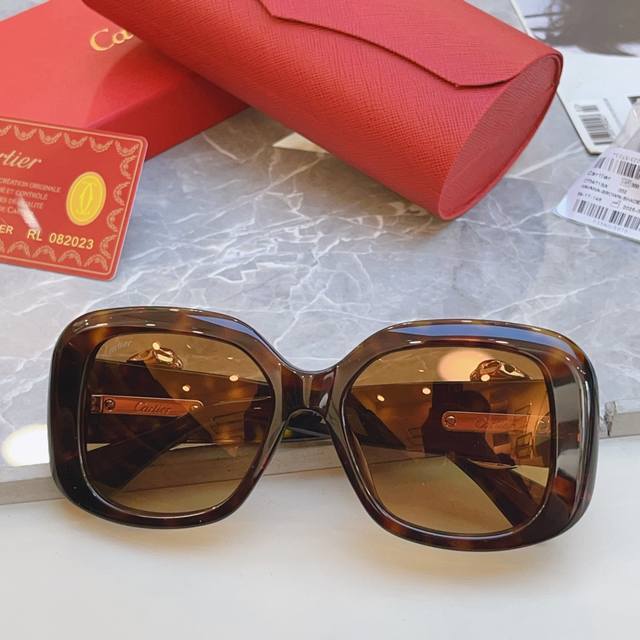 p190， Cartie* 卡地*亚新款太阳镜，Ct0471S，Size: 60口18-145