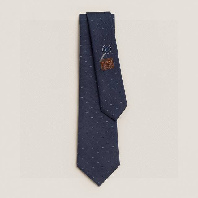 Special 80 Official New H Letter Men's Tie. Rare. Herm