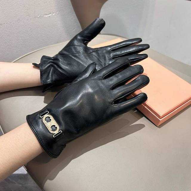 p1202026 New Exclusive First Release Touchscreen Gloves Celine Original Quality,