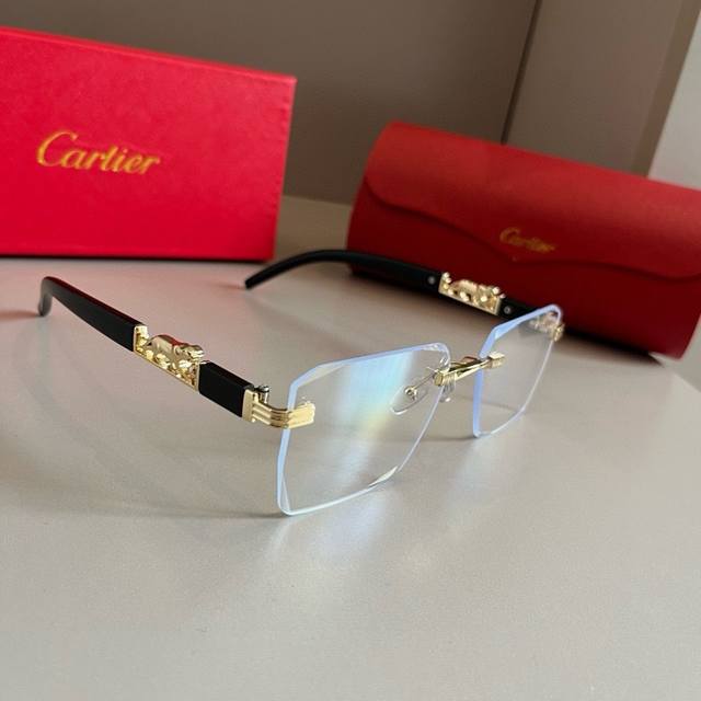 100 pCartie* Cartier precious sunglasses, metal PC temples, frameless, ultra-lig