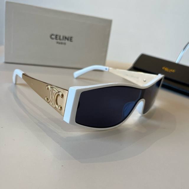 100￥pCeline赛琳40283金属凯旋门系列面罩