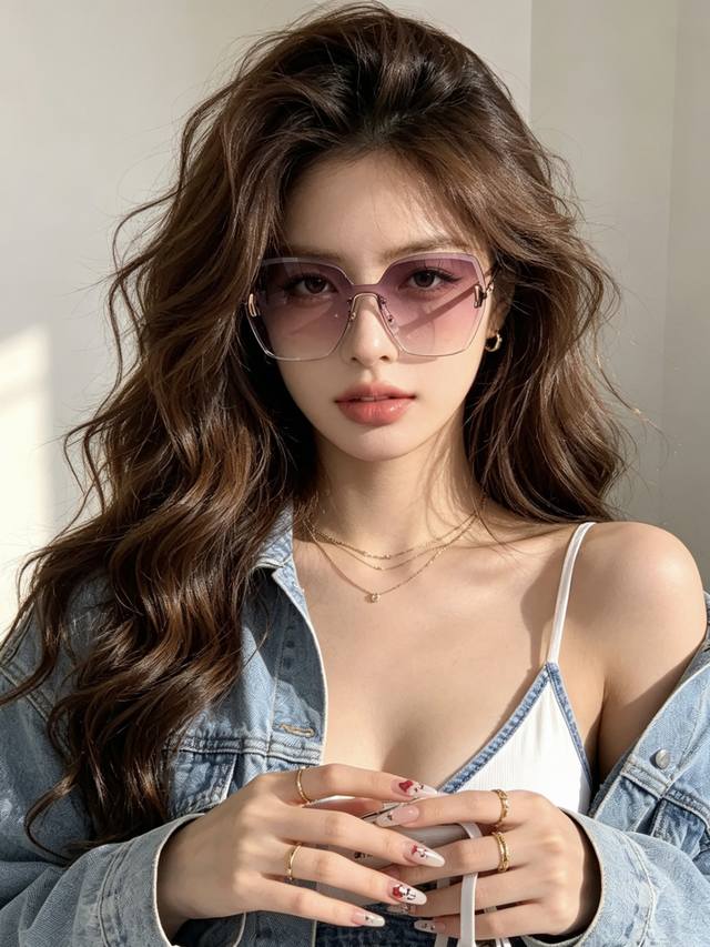 p90 Gucci 新款连体尼龙偏光太眼镜，无框钻石 切边更有质感，大气女人范儿，大脸小脸都好看 ！型号：G8212