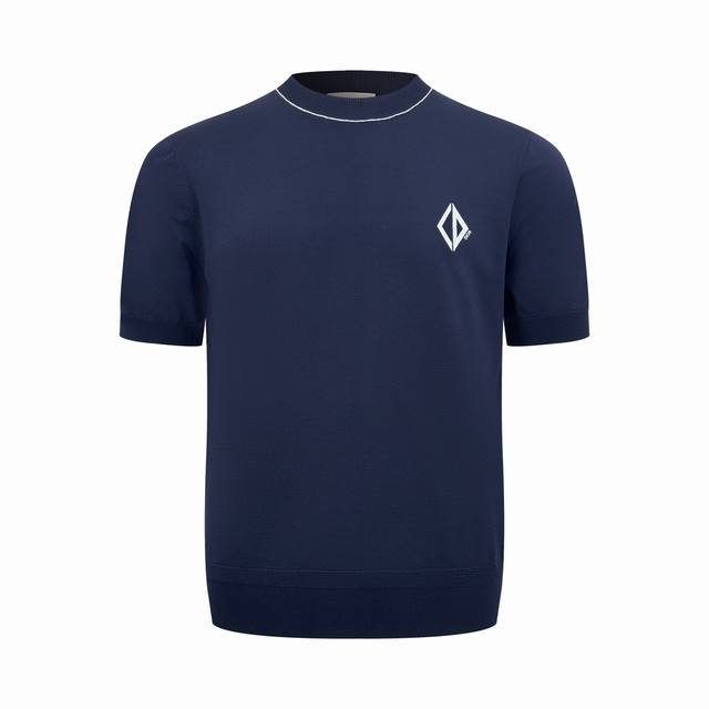 200 Purchased Version Product Name: Dior Embroidered Logo Knit Crew Neck Short S