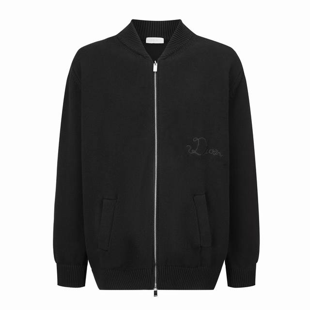 360 1:1 replica from official store. Product Name: Dior Embroidered Logo Knit Zi