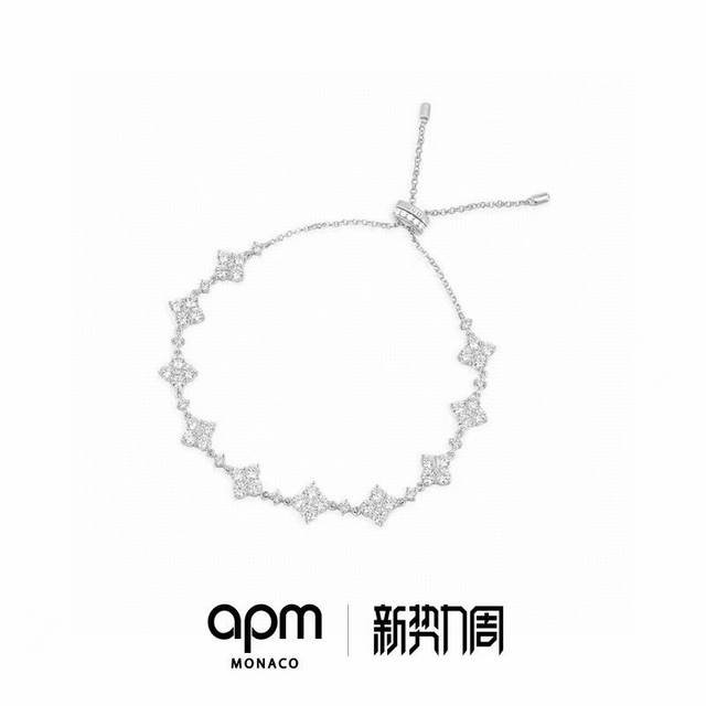 180 Quality Apm Monaco latest star-patterned diamond bracelet with full packagin