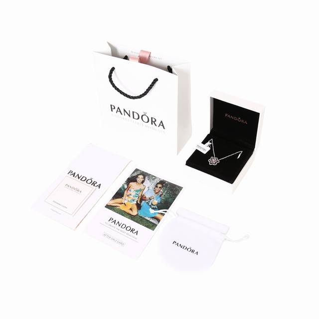 100 Pandora Sparkling Flower Necklace: A romantic springtime accessory, this Pan