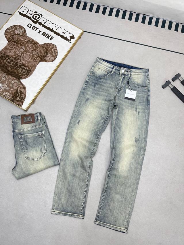 180 Calvin Klein CK Heavy Wash Logo Jeans, Spring 2026 New Arrival. These high-q