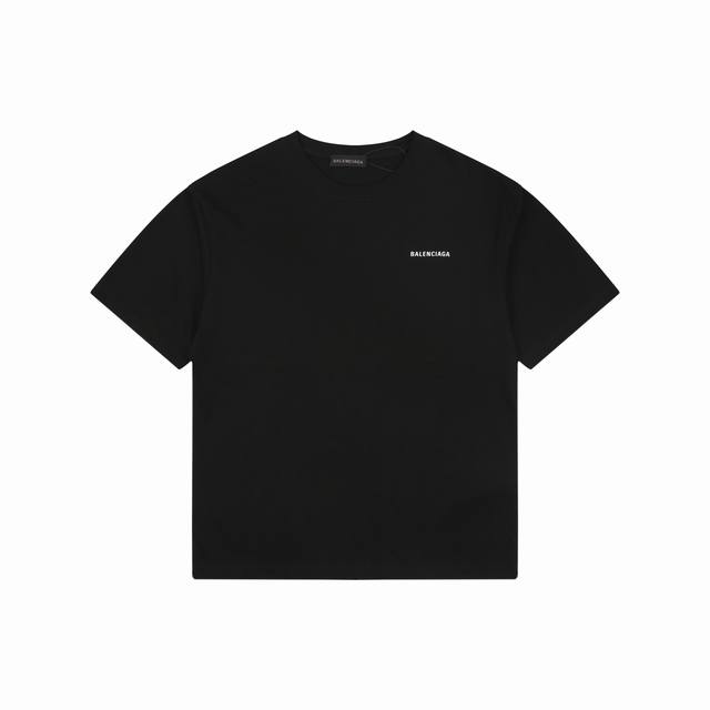 170 85-2 Balenciaga short-sleeved shirt with a small front and large back print