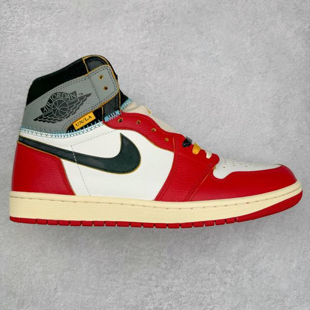550＃Fk纯原 Union X Air Jordan Aj1 Retro High Nrg 联名四色拼接灰白红 Hv8563-600 原盒原配 原厂拉帮工艺