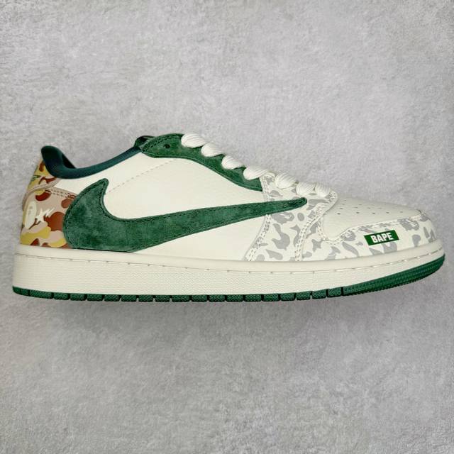 290Ts X Air Jordan Aj1 Low 倒钩低帮联名定制配色 Sj9950-017 原厂内置气垫魔块 A模大底 头层小牛皮 鞋舌Aj原厂专用牛津布