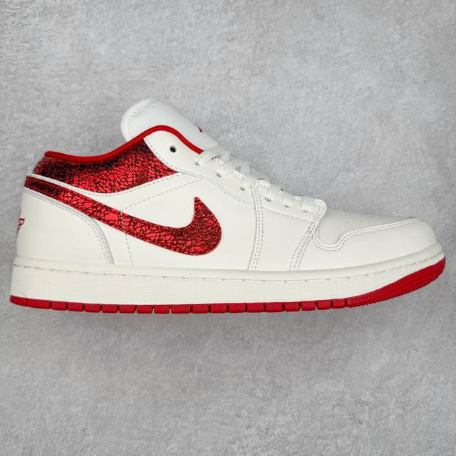 220＃K版 Air Jordan Aj1 Low 低帮 白红 Hj9338-106 全新流水线出品 Dt版本唯一平替选择 市场第二梯队最强版 全部原鞋开发 原