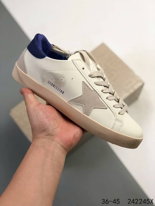 170 Golden Goose Super-Star 皮革 系带 低帮 时尚板鞋 242245X