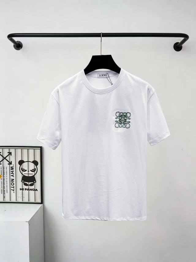 p140 Loewe 26Ss New Short-Sleeve Shirt, top-quality version with classic embroid p140 Loewe 26Ss New Short-Sleeve Shirt, top-quality version with classic embroid