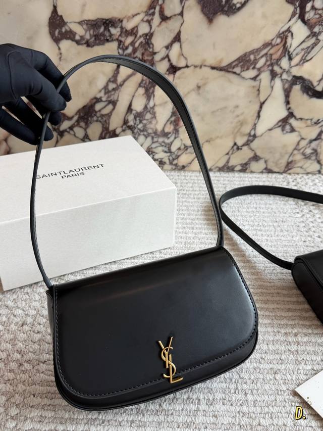 220 配盒 Size：20 12Cm Ysl Solferino 原厂细牙签纹Box牛皮，手感及皮面的柔韧度都非常好！百搭的一只！