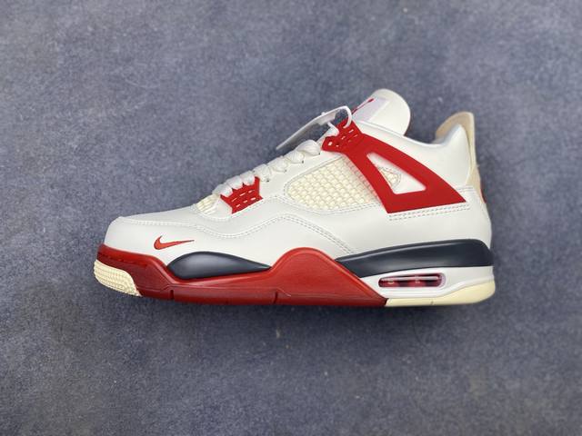 330支持放店 Aj 东南亚订单 Jordan × Nigel Sylvester Air Jordan 4 联名 Brick After Brick 白红货号
