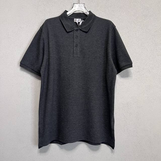 p140Slp圣罗兰小字母绣花圆领polo短袖衬衫