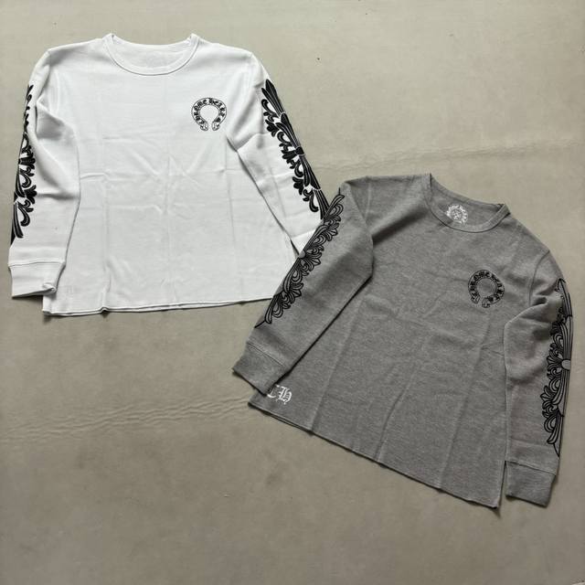 p190Chrome Hearts 克罗心麒麟臂华夫格圆领长袖 p190Chrome Hearts 克罗心麒麟臂华夫格圆领长袖