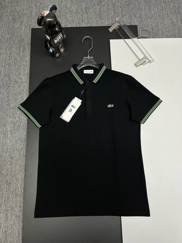 p120 Lacoste Crocodile Embroidery New Polo Shirt. Original fabric, custom-made a