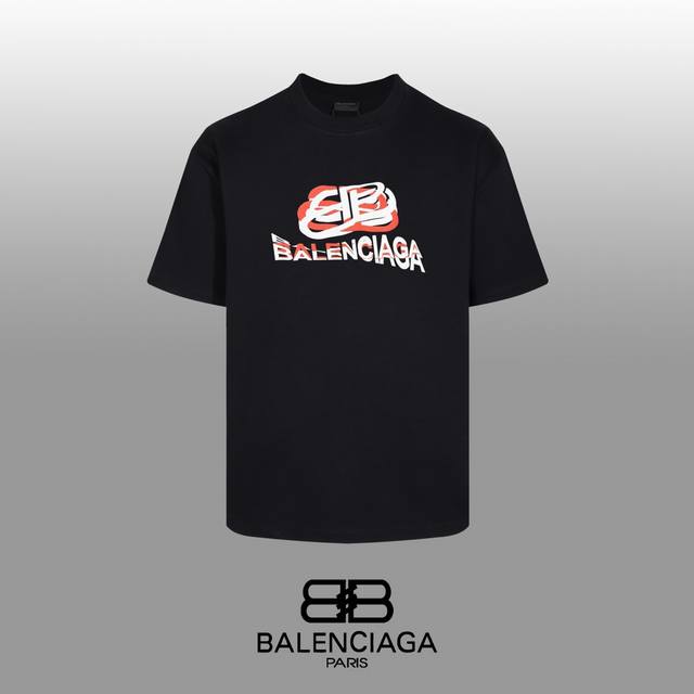 #90 顶级代工品质 Balenciaga 巴黎世家 24Ss 经典T恤短袖不需要所谓烂大街的华丽文案 主打品质 面料经过2次高温缩水固色 不变形不缩水不起球-