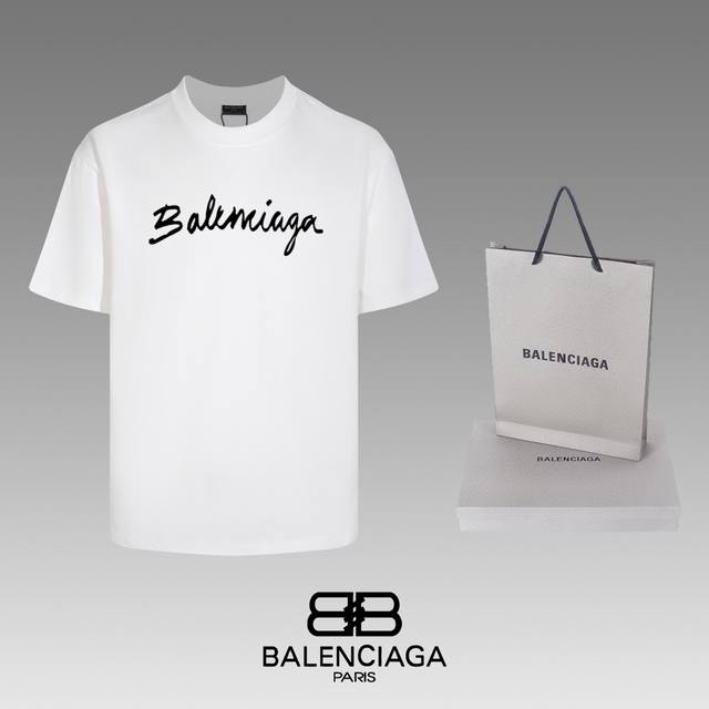 #90 顶级代工品质 Balenciaga 巴黎世家 24Ss 经典T恤短袖不需要所谓烂大街的华丽文案 主打品质 面料经过2次高温缩水固色 不变形不缩水不起球-