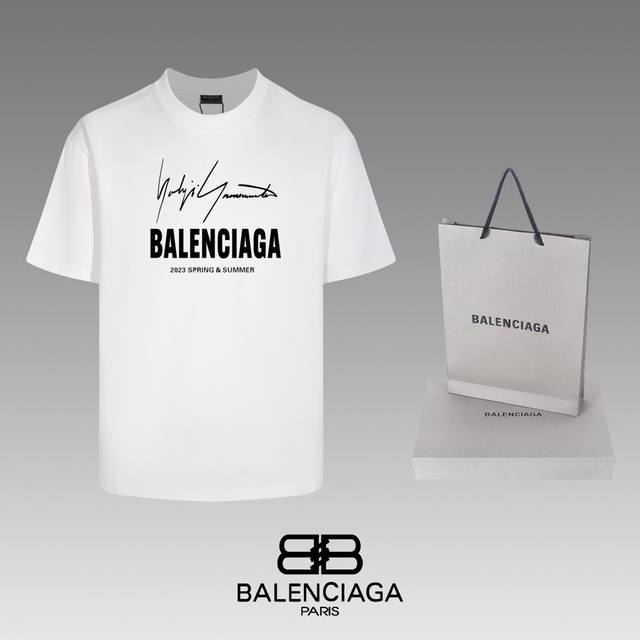 #90 Top-quality Balenciaga 24Ss classic short-sleeved T-shirt. No need for gener
