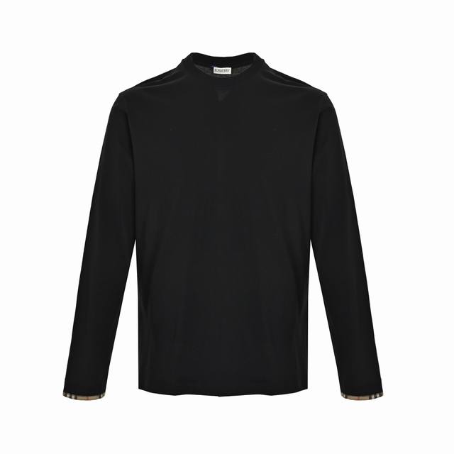 Local pickup: 230 Burberry plaid long-sleeved T-shirt, authentic product purchas
