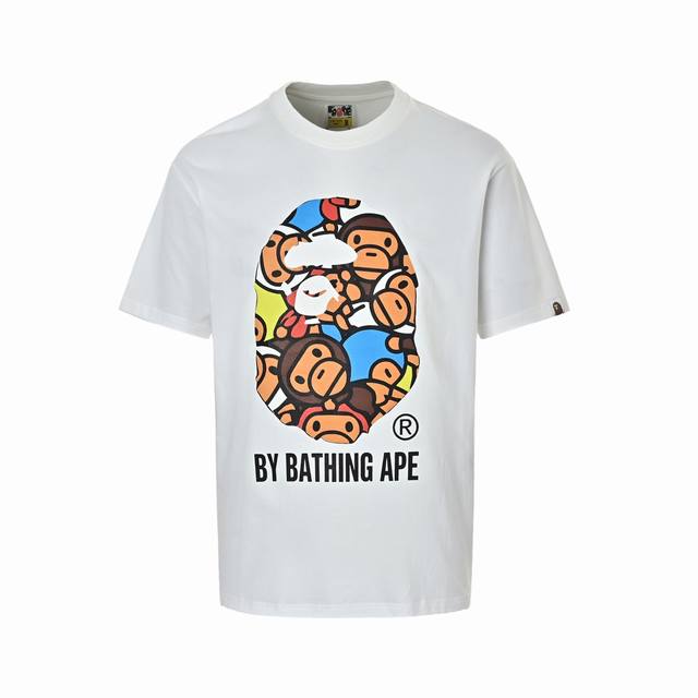Local Pickup: 140 Bape 26Ss Monkey and Ape Head Print Short-Sleeve T-Shirt, 32-c
