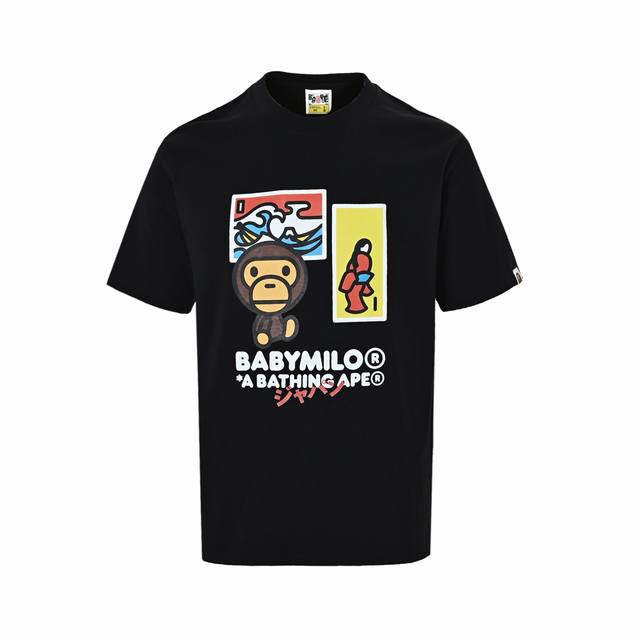 Local Pickup: 140 Bape 26Ss Cartoon Monkey Print Short-Sleeve T-Shirt, 32-count