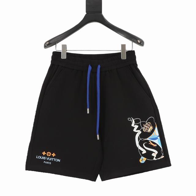 180 Louis Vuitton 26Ss Crown Print Shorts. Minimalist silhouette, high-waisted d 180 Louis Vuitton 26Ss Crown Print Shorts. Minimalist silhouette, high-waisted d