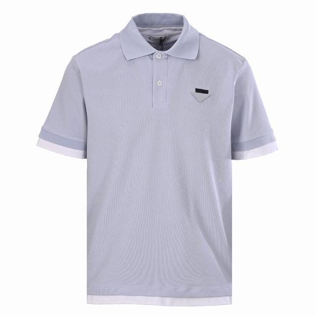 Local pickup 200 Prada PRD label faux two-piece short-sleeved polo shirt. Made o Local pickup 200 Prada PRD label faux two-piece short-sleeved polo shirt. Made o